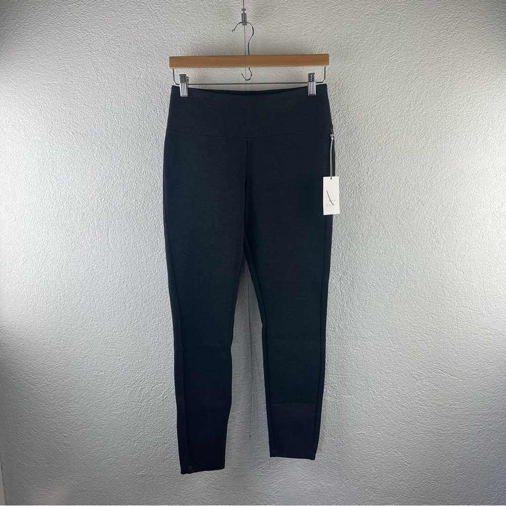 A New Day l S Charcoal Heather Melange Stretch Fitted Taper Leg Mid-Rise Legging